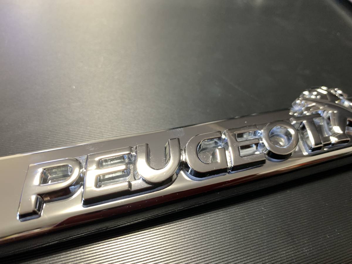 【希少】プジョーPEUGEOTナンバーフレーム☆106 108 206 207 208 306 307 308 406 407 408 508 1007 2008 3008 5008 RCZ　_画像2