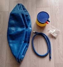  фитбол yo Gabor диаметр 38cm корпус + воздушный насос синий 