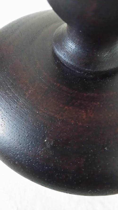 希少 陶器食器 ダンスク セイロン DANSK CEYLON ポット 陶製・木製蓋付き 箱付き_画像8
