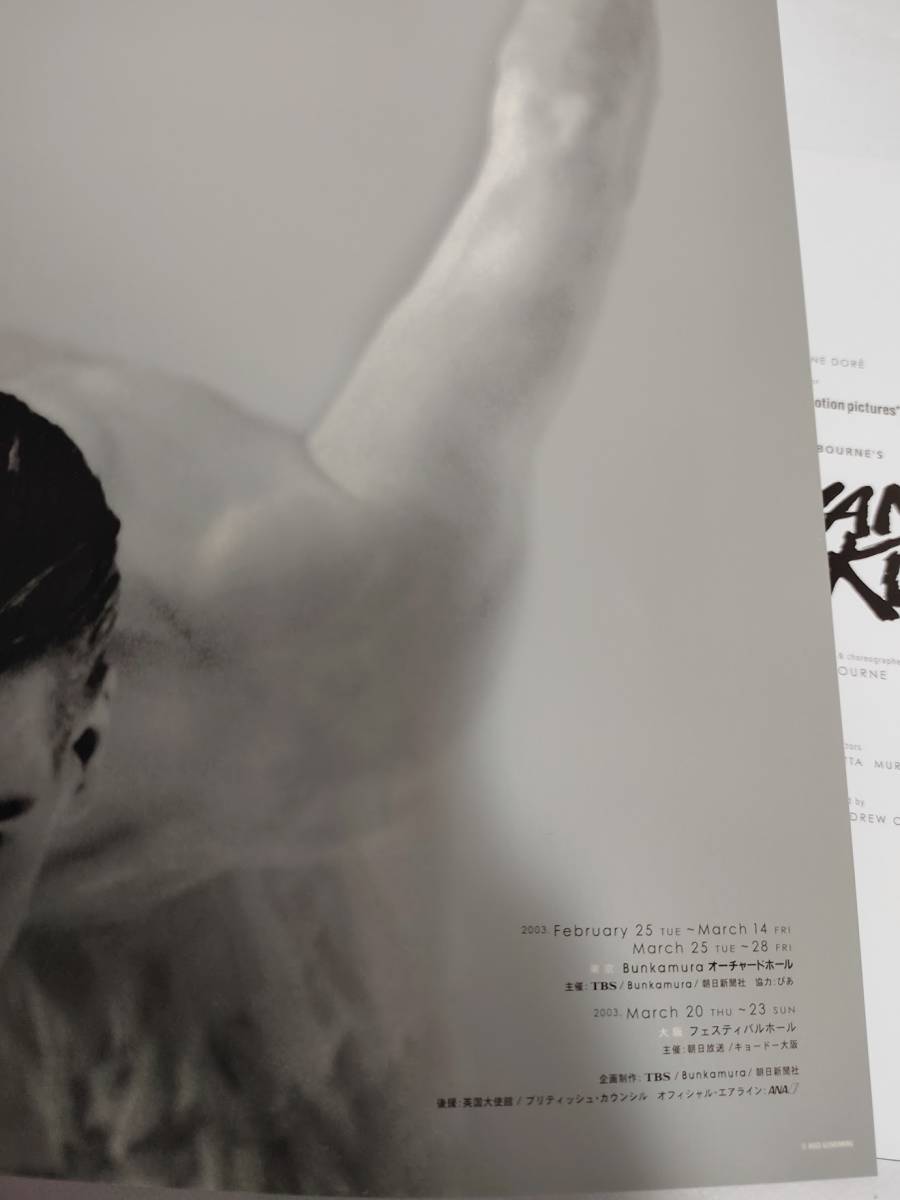 マシュー・ボーン スワンレイク 2003年2月 日本公演 パンフレット / Matthew Bourne's Swan Lakeの画像3