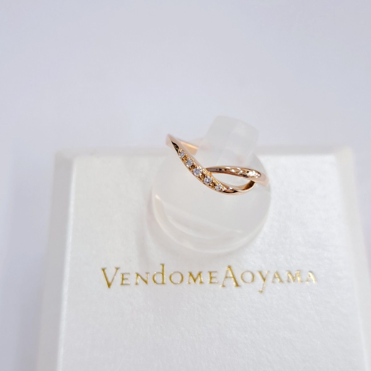 ヴァンドームアオヤマ　VENDOME AOYAMA 　ダイヤモンドリング　K18　PG　7号