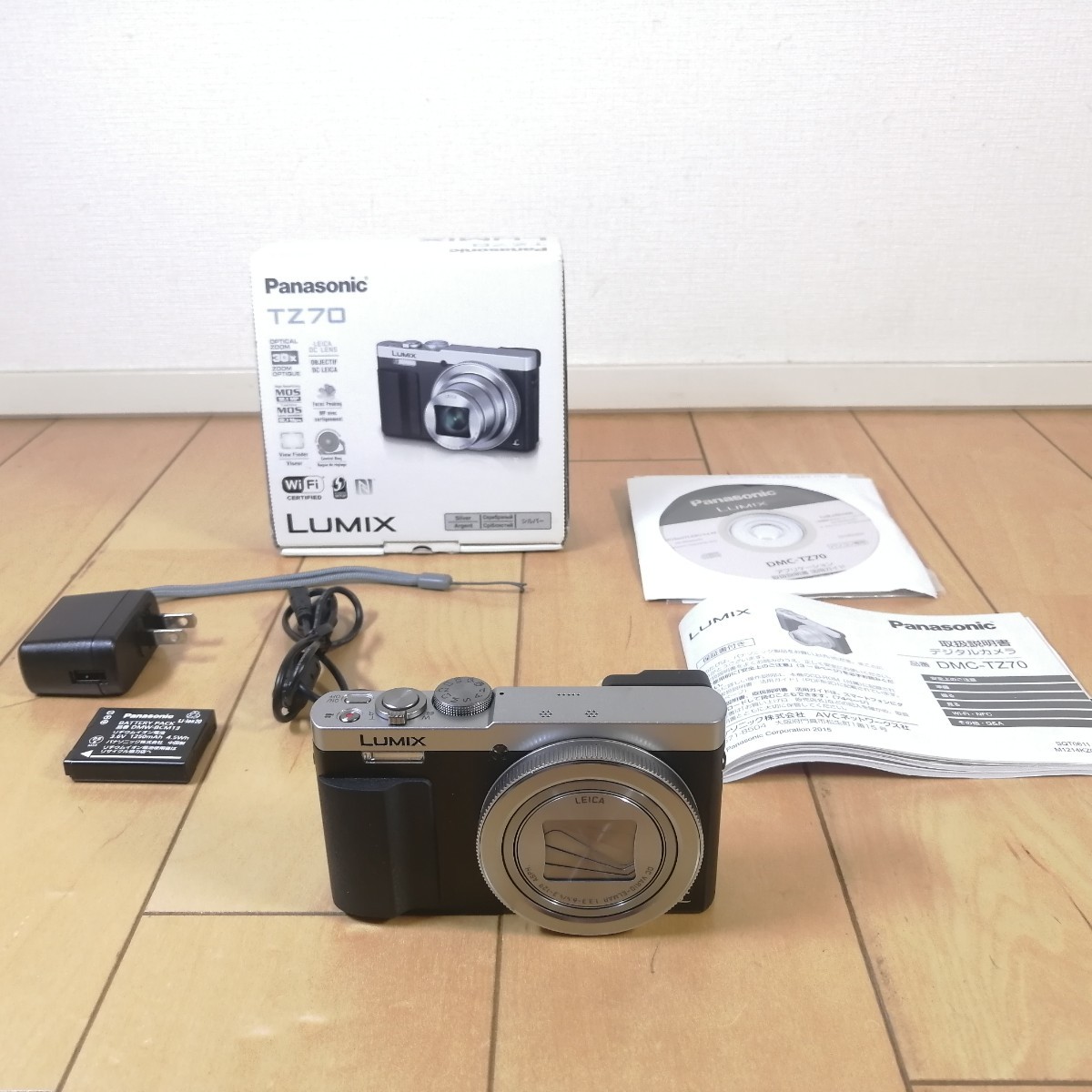 お気に入り】 美品!! Panasonic LUMIX TZ70 WiFi対応 デジタルカメラ