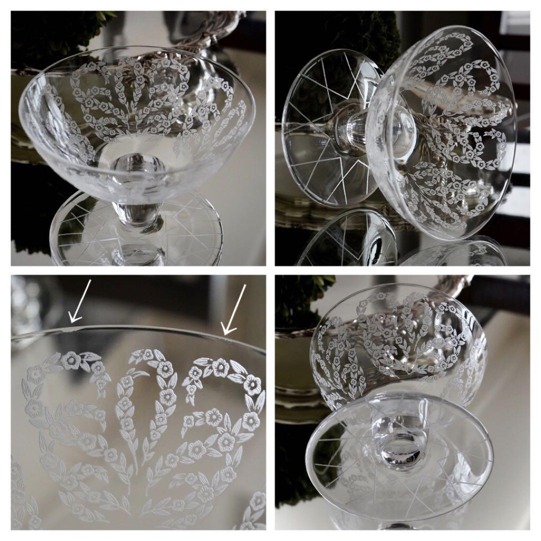 希少☆美品 オールド バカラ イスパハン シャンパンクープグラス 希少☆美品 オールド バカラ イスパハン シャンパンクープグラス
