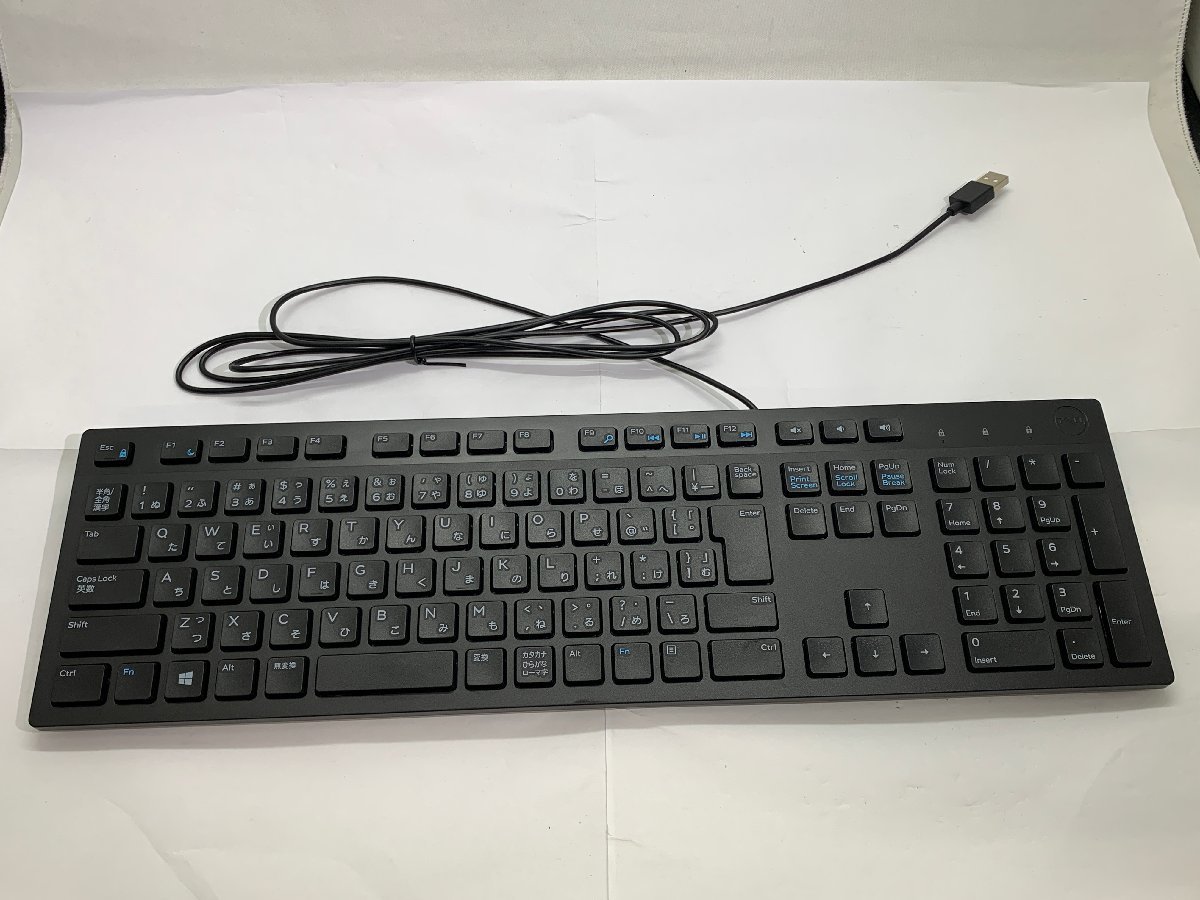 未使用品] DELL KB216-BK-JPN (USB接続キーボード) [Etc]-USB埠–日本