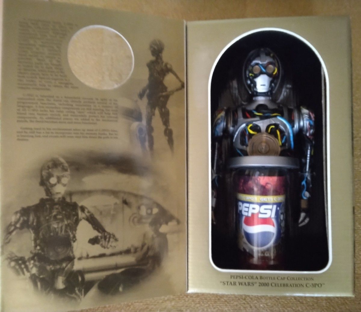未開封 ペプシ 当選品 スター・ウォーズ2000 C-3PO サウンド ビック ボトル キャップ