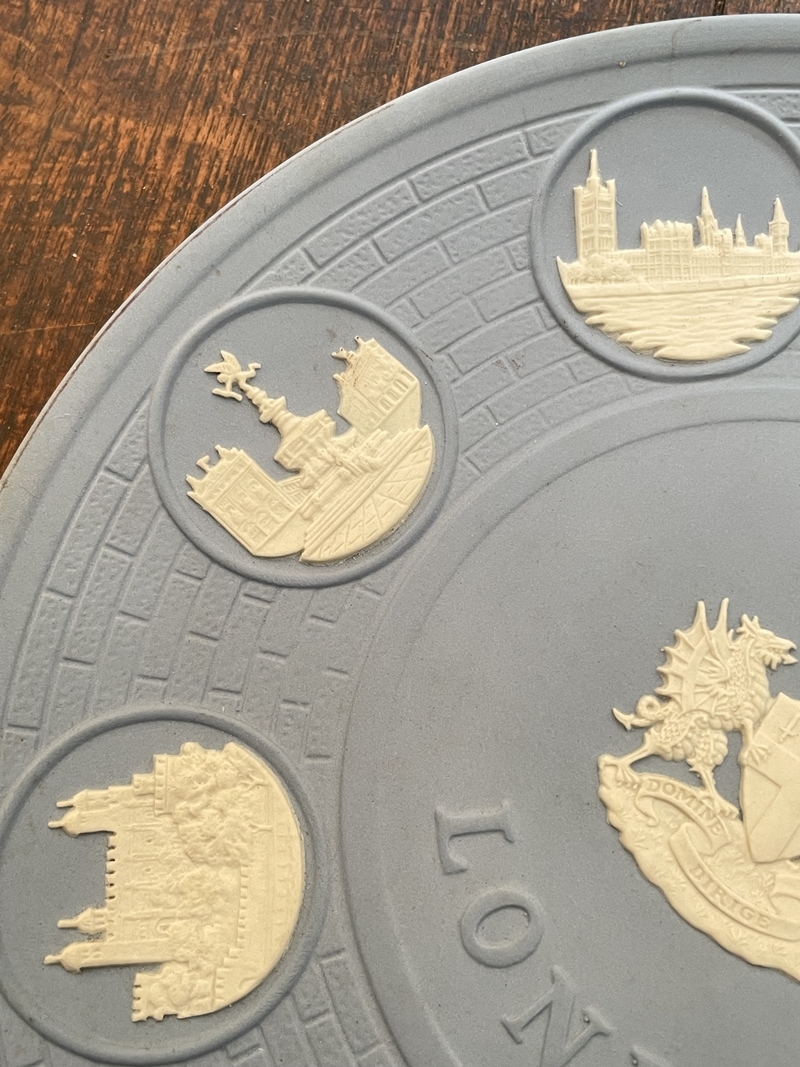 Wedgwood ウエッジウッド LONDON LANDMARKS ロンドン プレート 飾皿 お皿 飾り皿 直径21cm コレクション Aa328_画像3