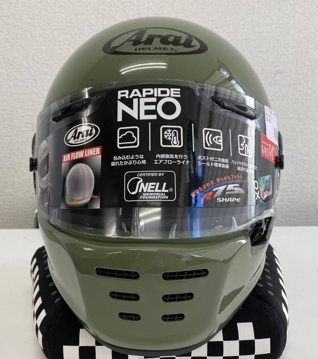 新品未使用ARAI RAPIDE-NEO モスグリーン サイズXL国内正規品 新品未使用ARAI RAPIDE-NEO モスグリーン サイズXL国内正規品