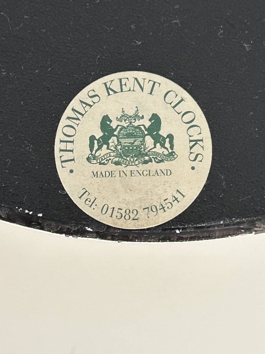 高級品 良品 イギリス製 THOMAS KENT GREENWICK CLOCKS 木製 置き時計 日本製ムーブメント 稼働品 トーマスケント 英国製の画像6