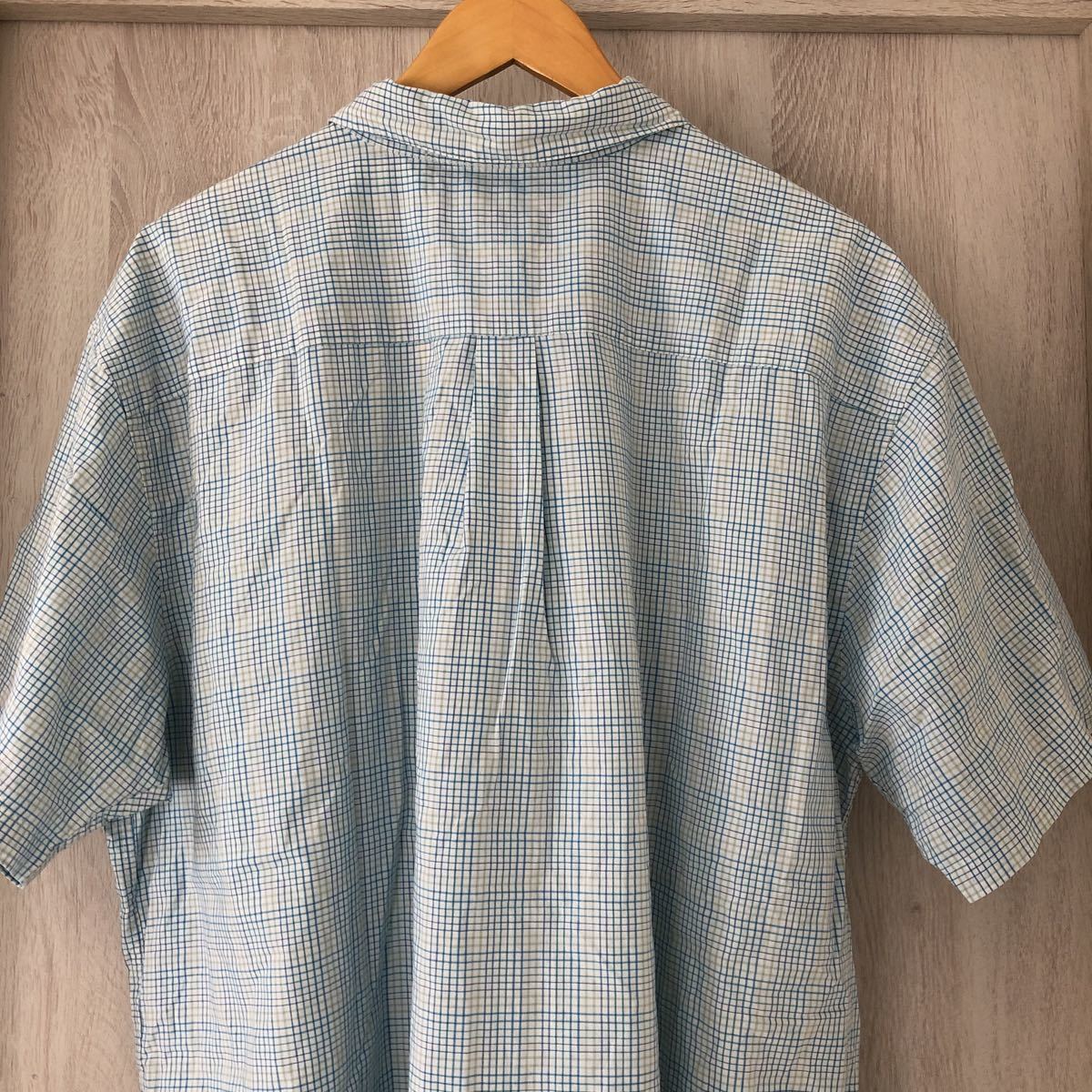 (k) SP11 Patagonia パタゴニア GO TO SHIRT ゴートゥ シャツ 半袖 チェックシャツ XXL ブルー 青 オーガニックコットンの画像5