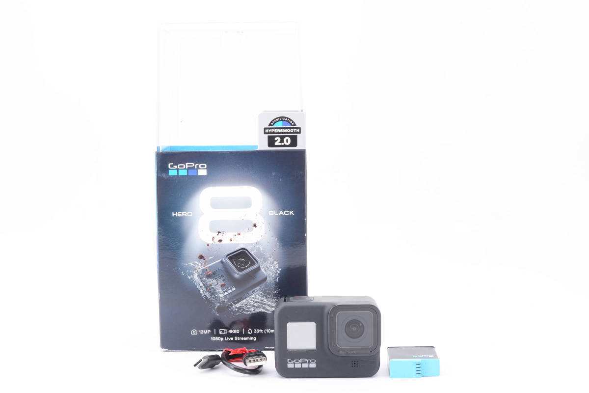 ★☆【美品】GoPro HERO8 CHDHX-801-FW [4K対応 /防水]アクションカメラ ★☆#20307_画像1