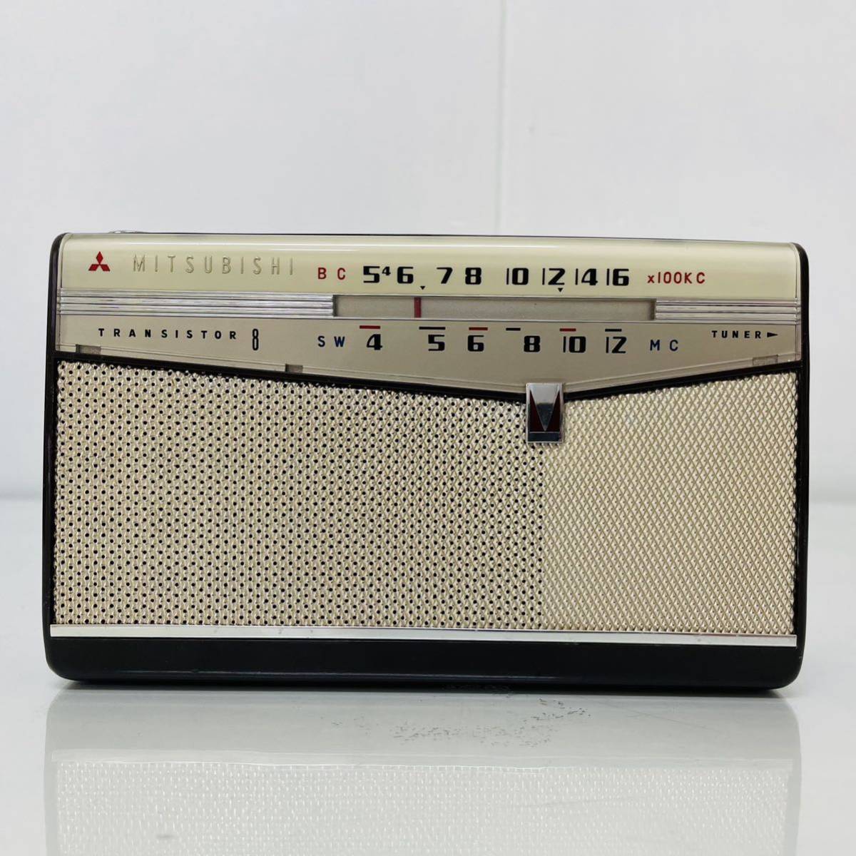 買い保障できる 三菱 MITSUBISHI アンティーク ラジオ　『8X-690』i13937 60サイズ発送 アンティーク