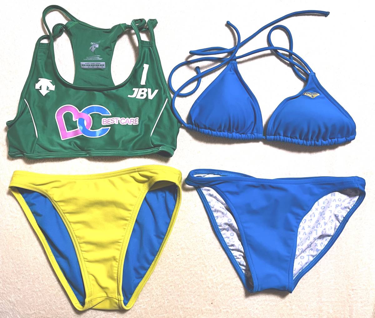マドンナカップ ビーチバレー用 トップス ビキニ デサント水着 ROXY