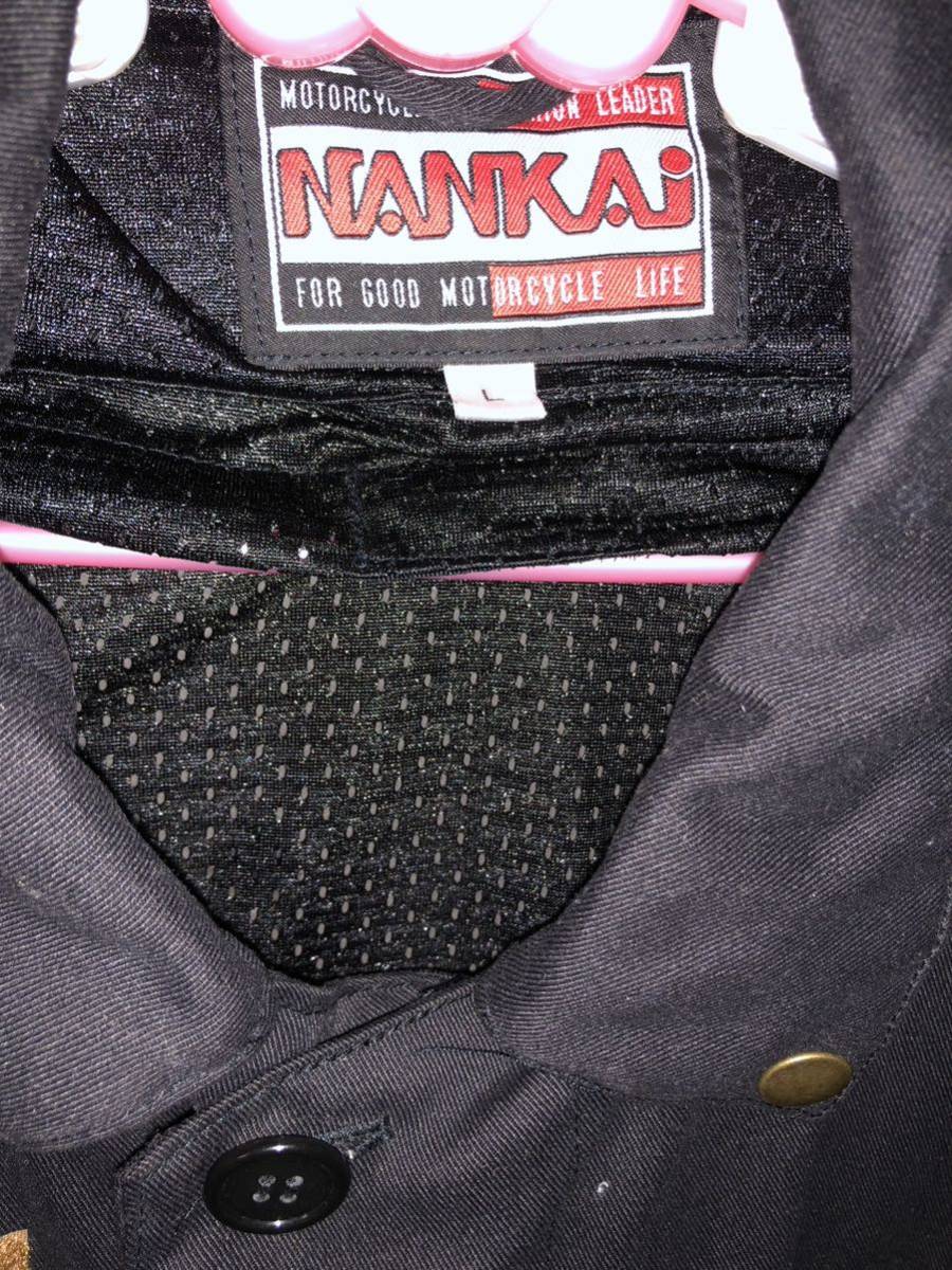 ナンカイ NANKAI 南海部品 メッシュ ライディングジャケット シングルライダースジャケット ブラック Lサイズ_画像4
