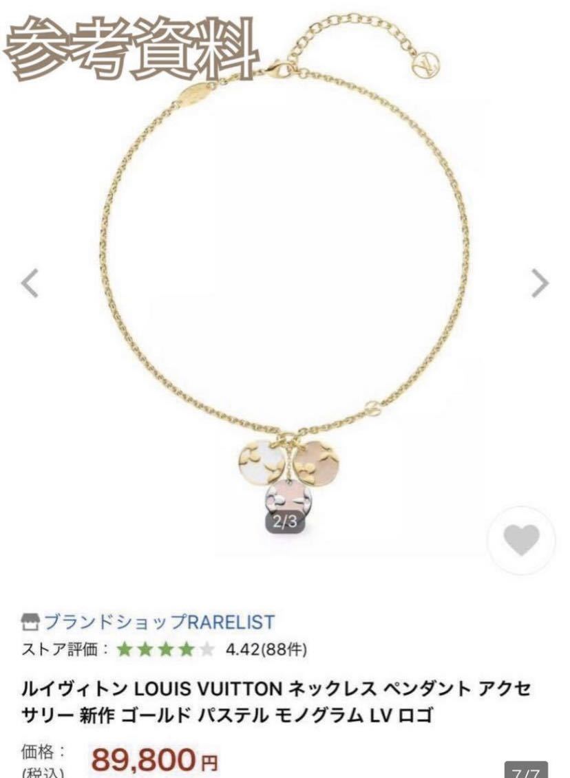 未使用に近い♪ 正規保存箱&保存袋付き 正規品 ルイヴィトン LOUIS VUITTON チャーム トップ ペンダント ミスLV ネックレス プレゼントにも