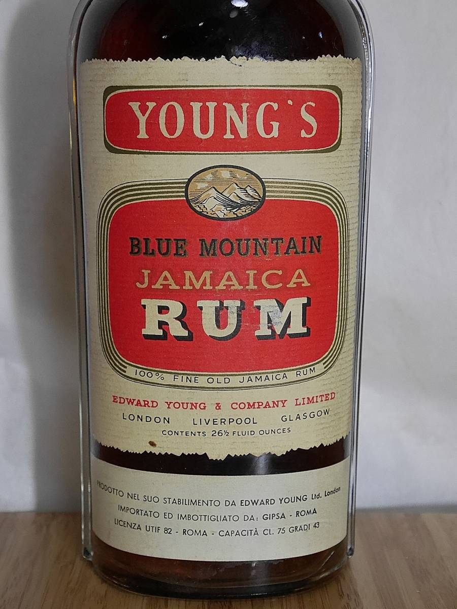 . direction Young*s Blue Mountain Jamaican Rum 43 times 750ml,...1960 period previous thing 