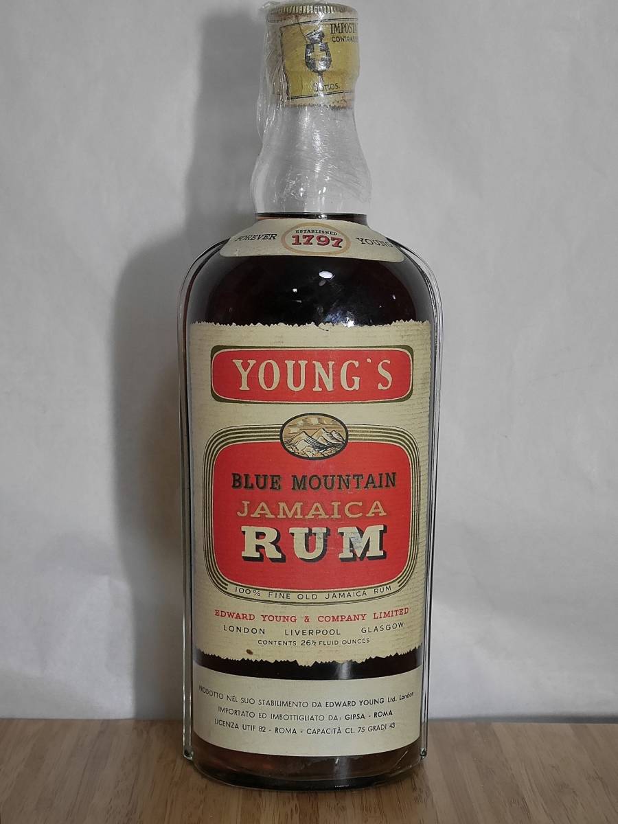 . direction Young*s Blue Mountain Jamaican Rum 43 times 750ml,...1960 period previous thing 