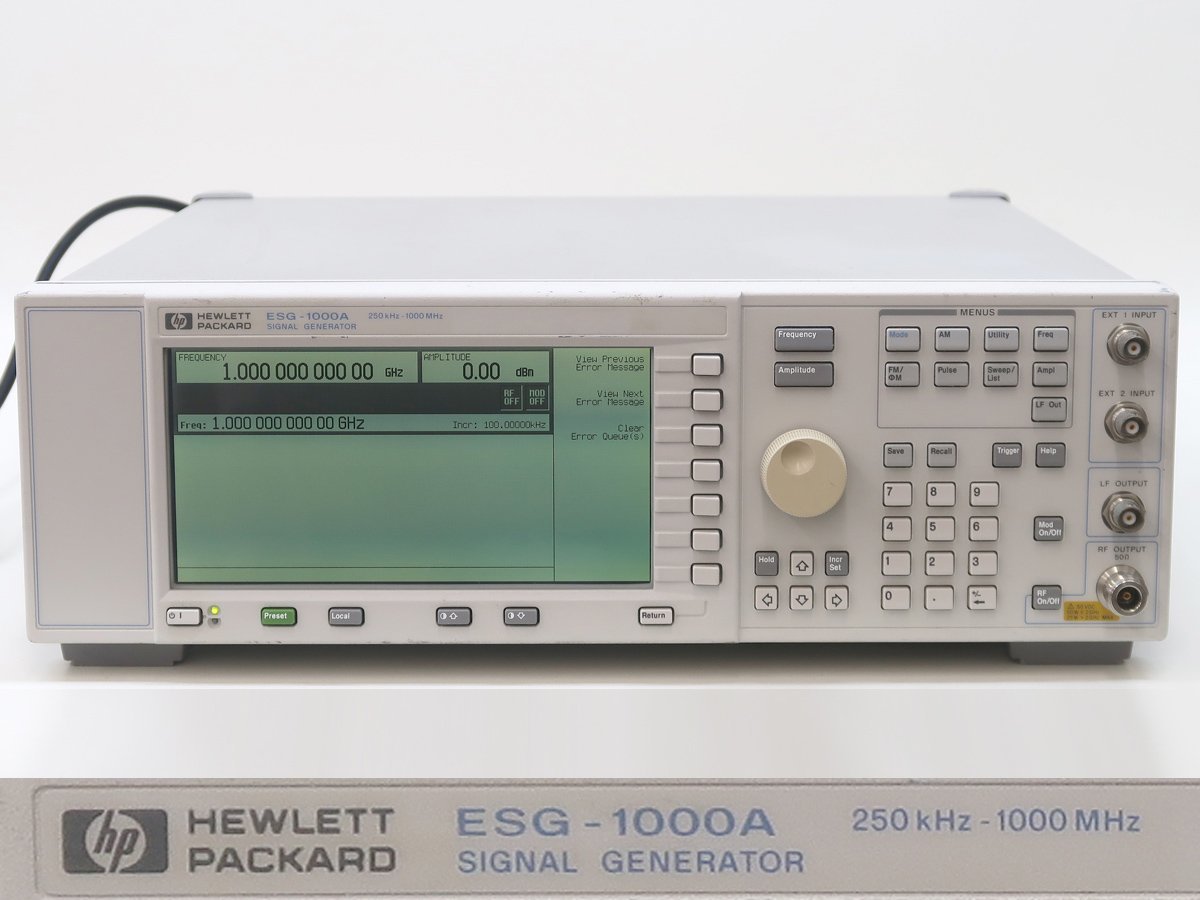 KH44898◇hp ESG-1000A(E4400A) opt.1E5 シグナルジェネレータ 信号