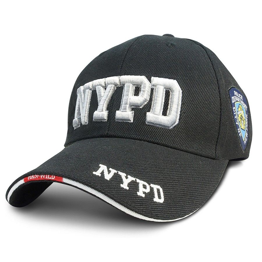 NYPD ニューヨーク市警察 キャップ帽子 NYPDキャップ ３D刺繍 立体文字 POLICE帽子  フリーサイズ　