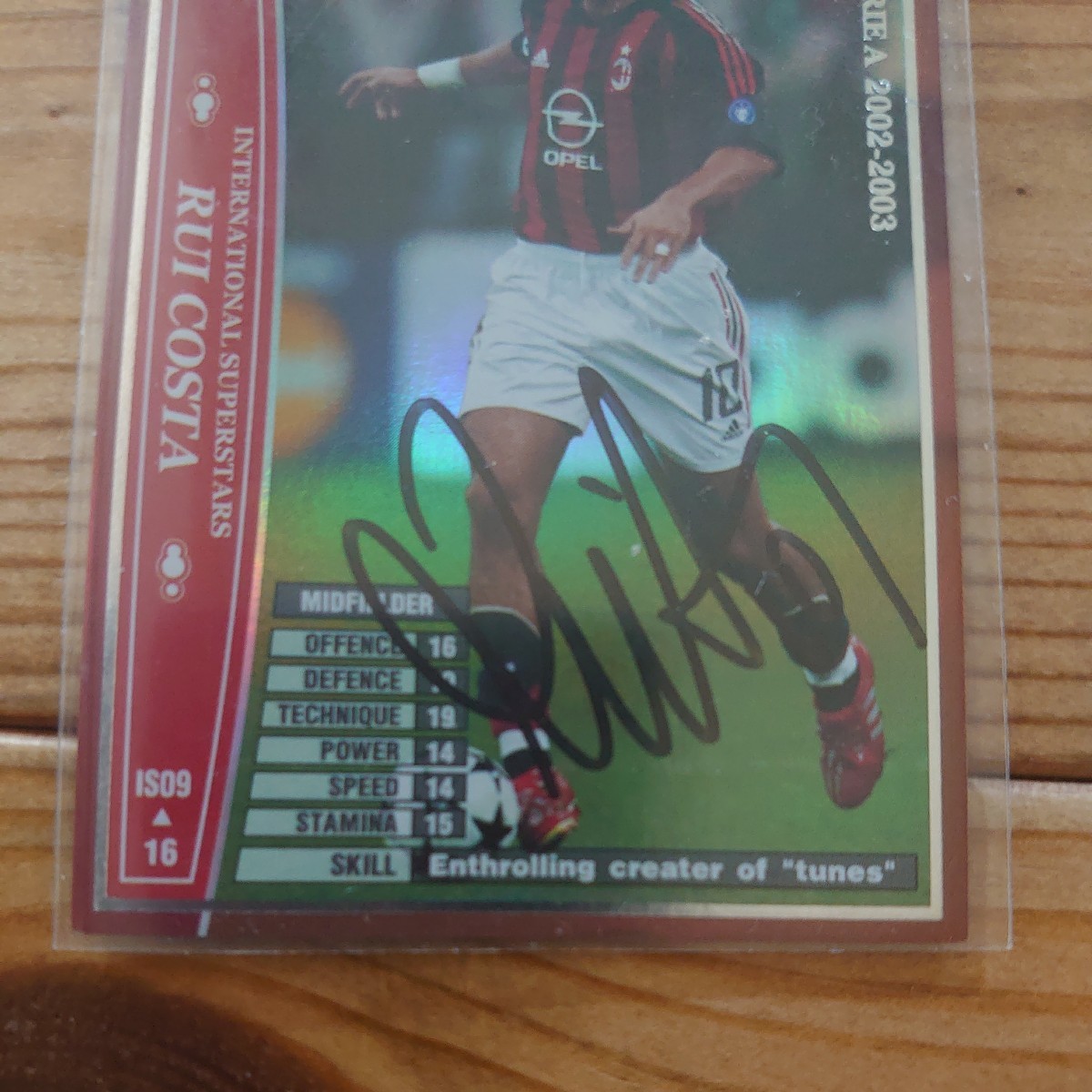 * ultra rare goods hard-to-find goods autograph card WCCF 2002-2003 Louis *ko start Rui Costa AC Milan AC Milan MF10 number other length ..12 pieces set sale *