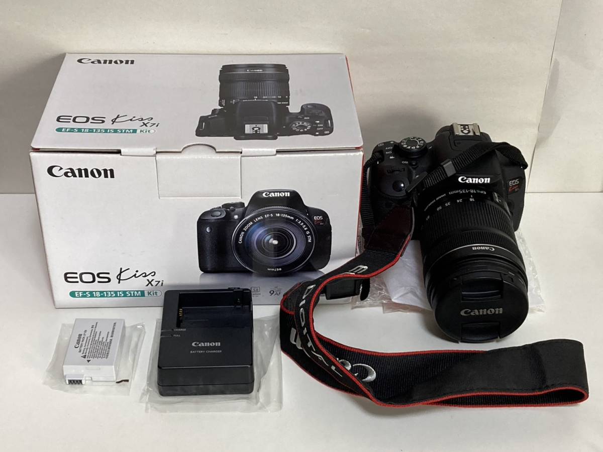 CANON EOS Kiss X7i EF-S 18-135 IS STM レンズキット デジタル一眼レフカメラ ボディ EF-S 18-135mm F3.5-5.6 IS STM ズームレンズ