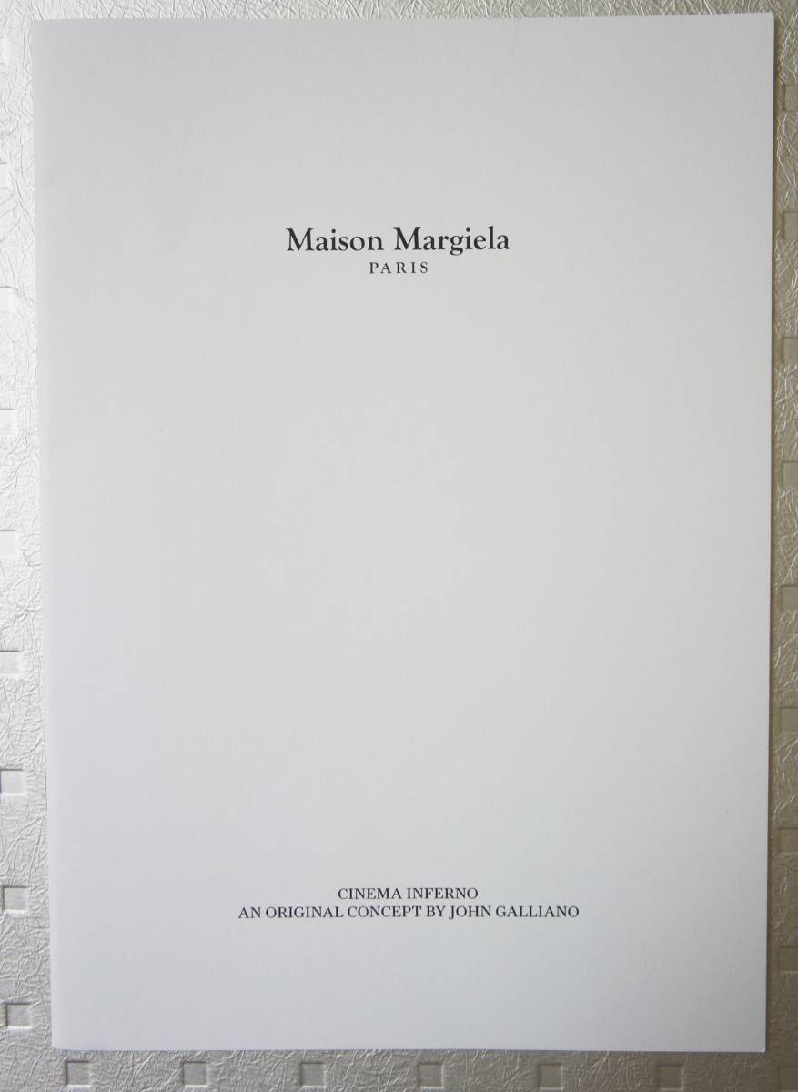 ★MaisonMargiela：PARIS★メゾン マルジェラ★インスタレーション「シネマ・インフェルノ」【渋谷・パークウェースクエア2】冊子_画像2