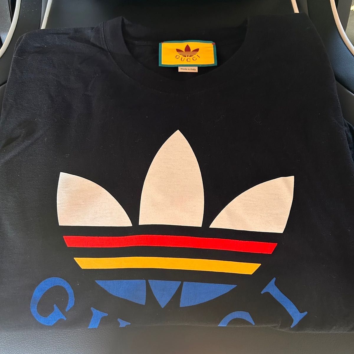 【大特価】GUCCI/グッチ adidas/アディダス コラボ Tシャツ tee 半袖Tシャツ XSサイズ