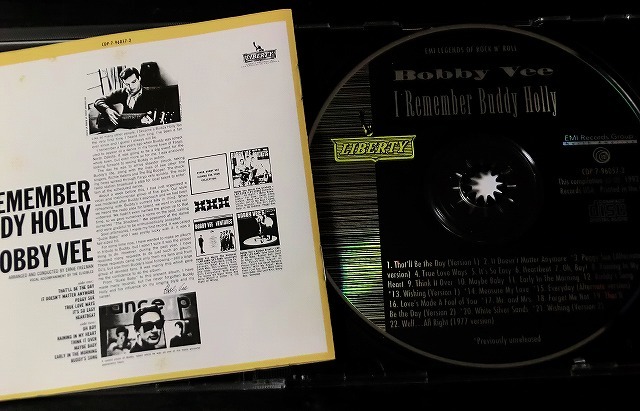 BOBBY VEE ボビー・ヴィー バディー・ホリー カバーアルバム BUDDY HOLLY 1963年作品＋10曲 CD 50年代 60年代 オールディーズ ロカビリー_画像3