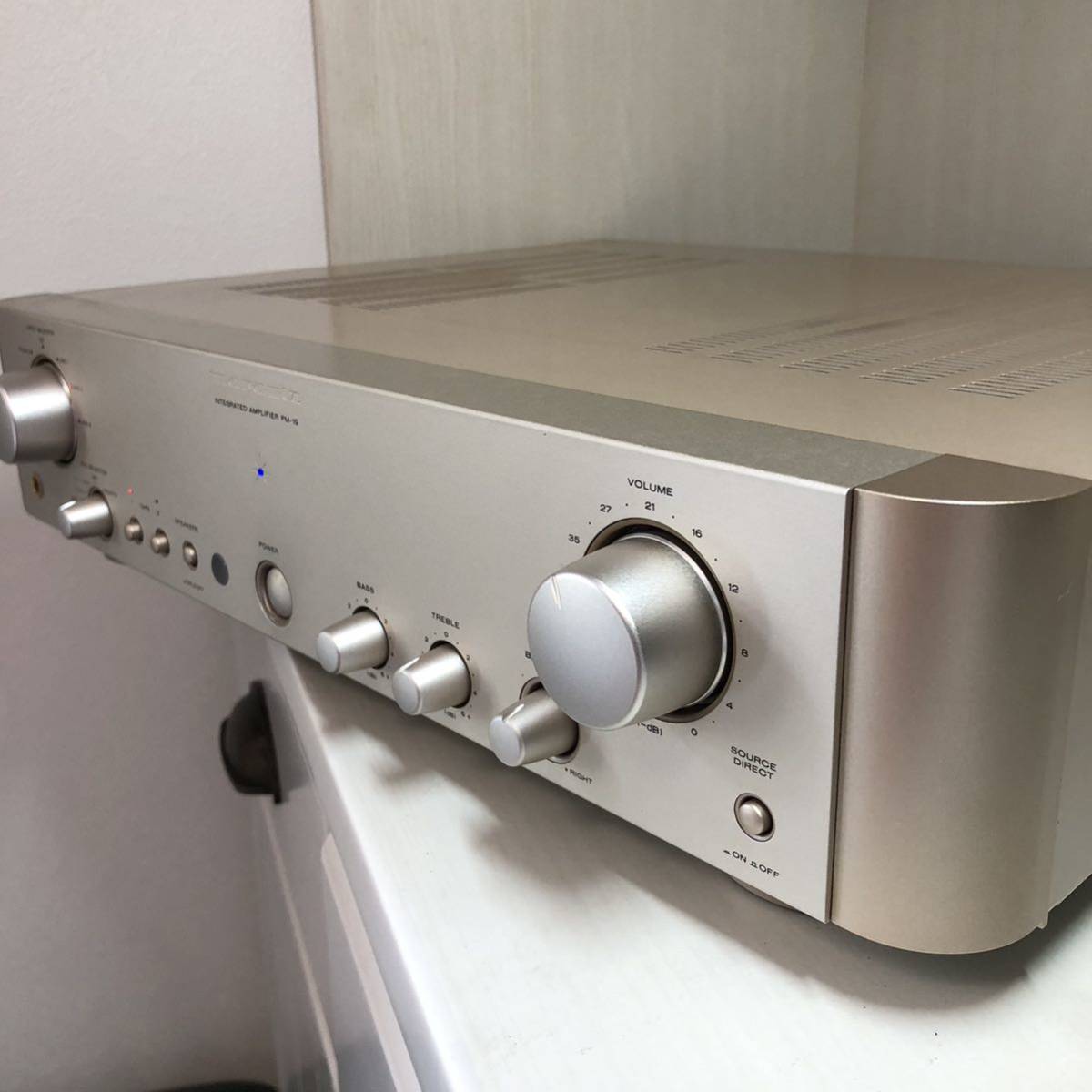 【G138】Marantz マランツ PM-19F ステレオプリメインアンプ 1998年発売 当時定価：68,000円 オーディオ 音響機器　リモコン付き_画像3