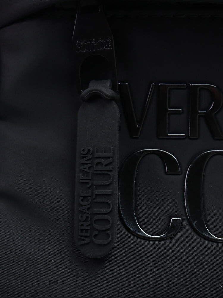 VERSACE JEANS COUTURE ヴェルサーチジーンズクチュール クラッチバッグ ハンドバッグ ブラック