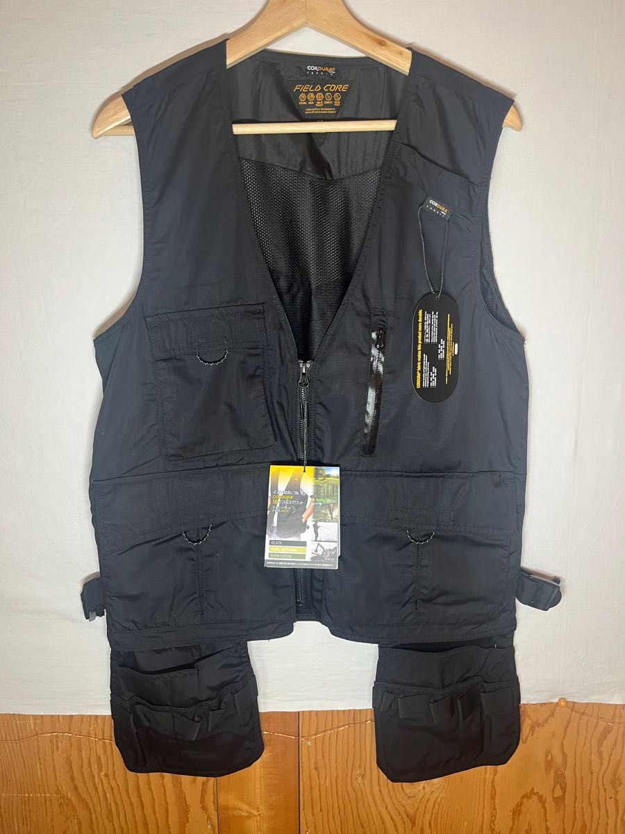 Cordura ユーティリティベスト ブラック LL フィッシングベスト メッシュベスト ワークマン 黒 Cordura ユーティリティベスト ブラック LL フィッシングベスト メッシュベスト ワークマン 黒