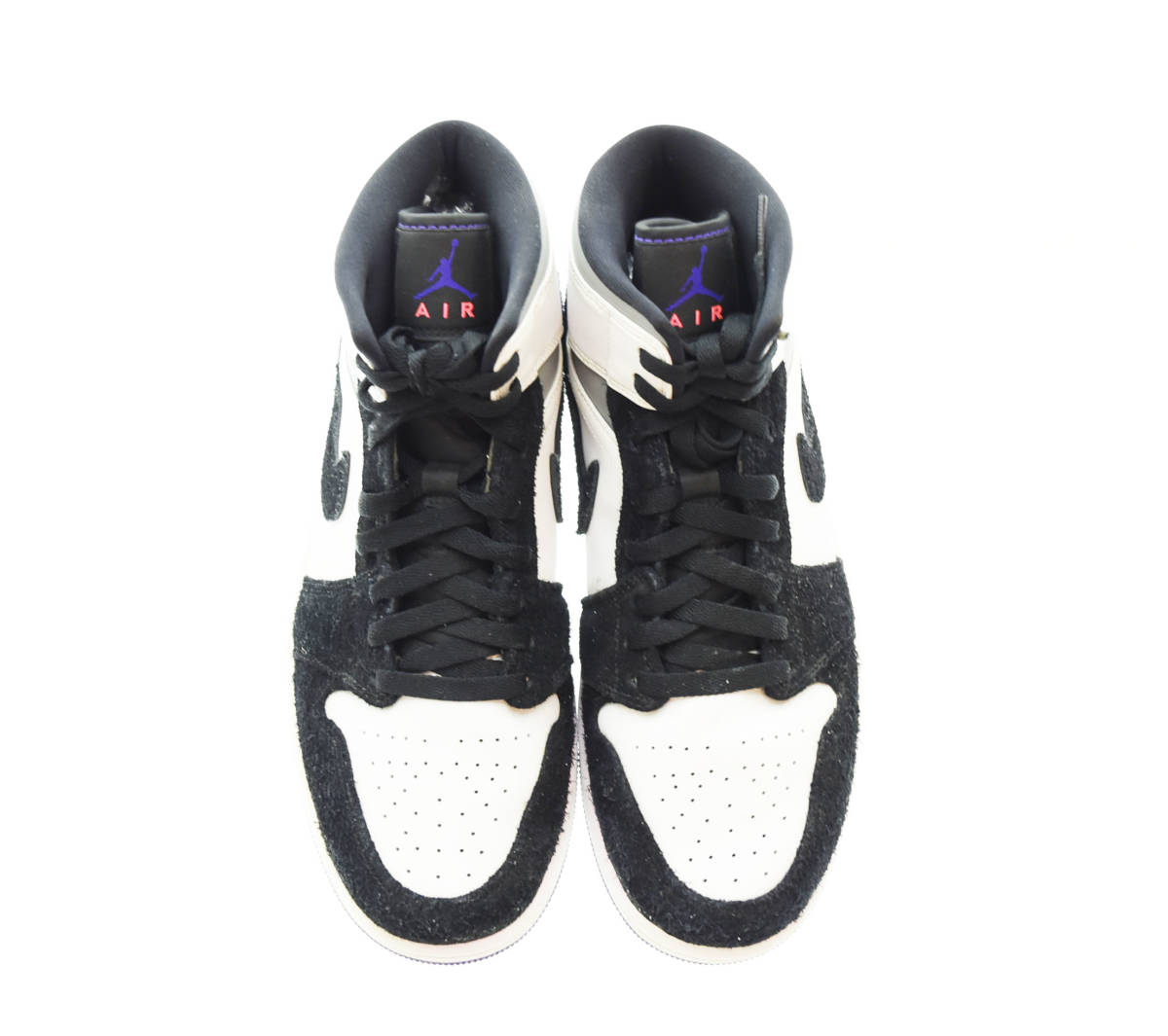 ☆ NIKE ナイキ AIR JORDAN 1 MID エア ジョーダン 1 ミッド スニーカー 852542-105 27cm 黒 ブラック 103_画像2