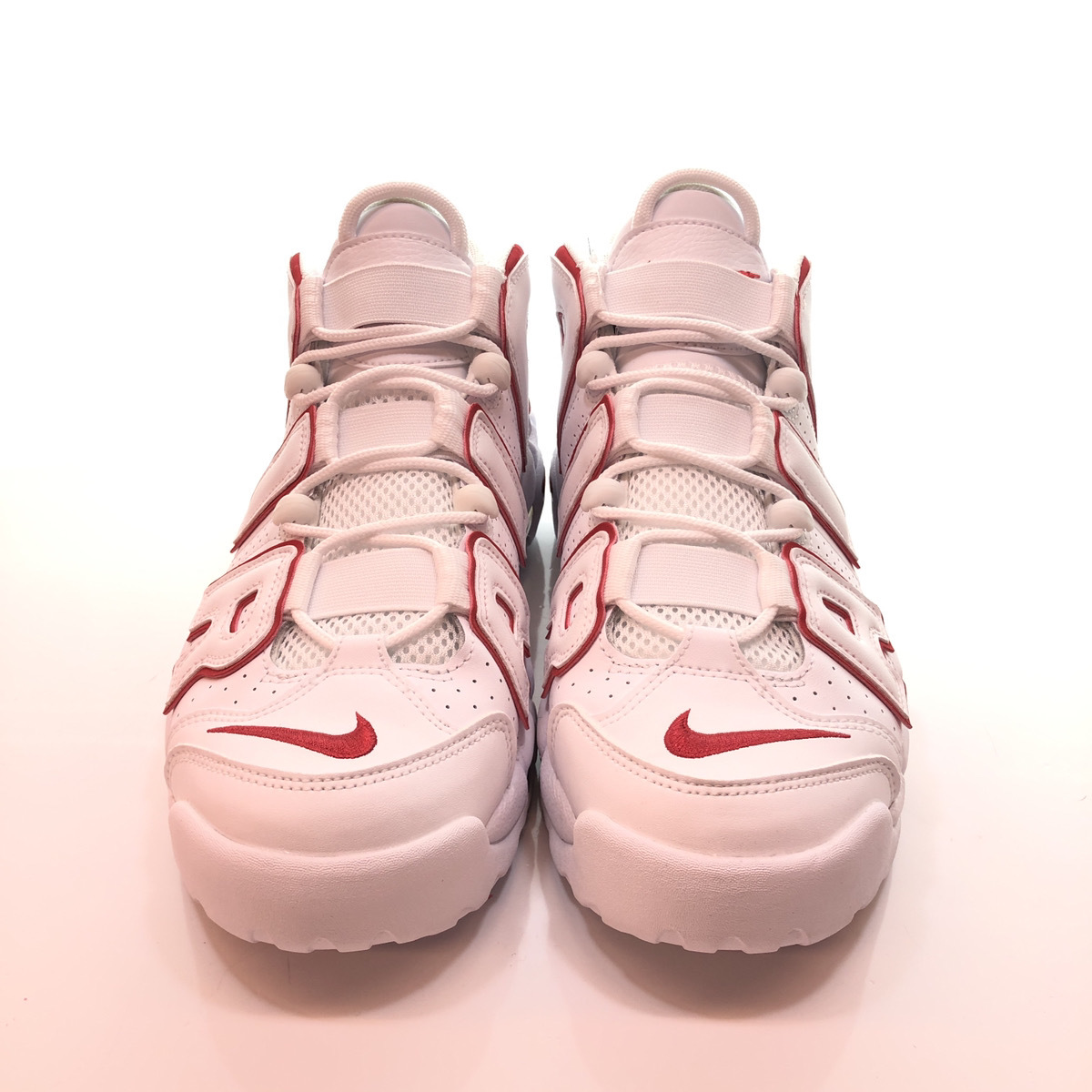 ▲NIKE ナイキ AIR MORE UPTEMPO 96 エア モアアップテンポ WHITE VARSITY RED ホワイト バーシティレッド 赤 白 27.5cm 921948-102 104_画像3