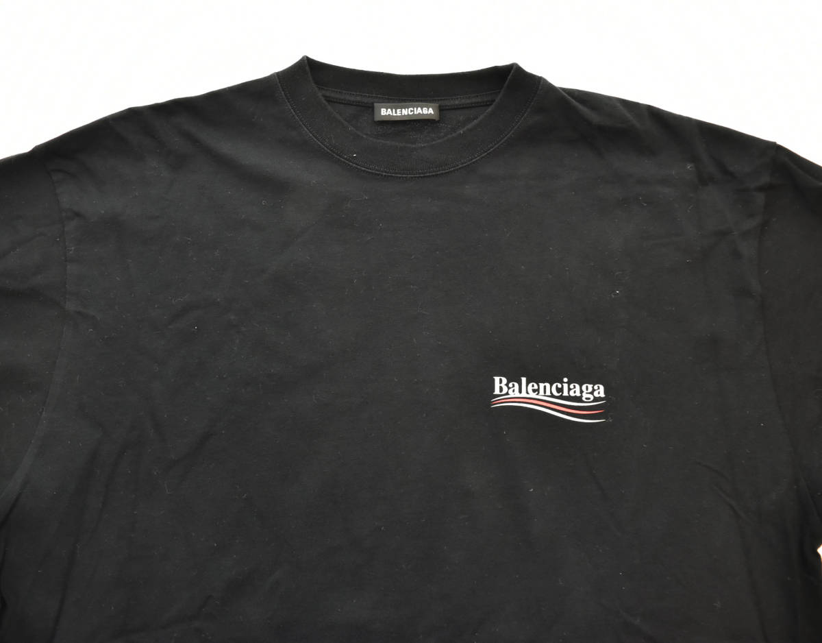 ◯ BALENCIAGA バレンシアガ ロゴ プリント 半袖Tシャツ CA00985 ◯ BALENCIAGA バレンシアガ ロゴ プリント 半袖Tシャツ CA00985