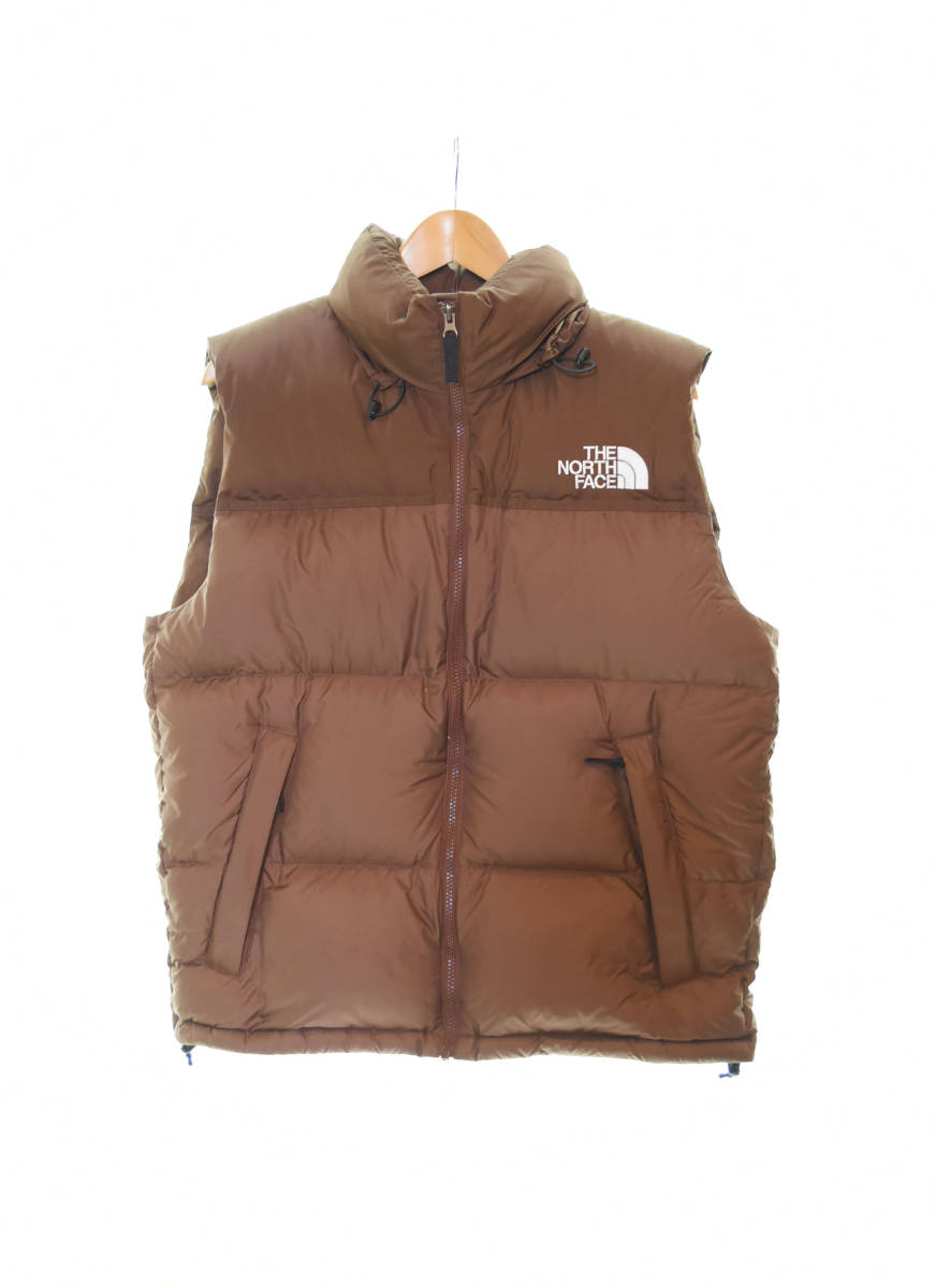 ◯ THE NORTH FACE ザ ノースフェイス Nuptse Vest ヌプシベスト ND92338 sizeL 茶 ブラウン 103