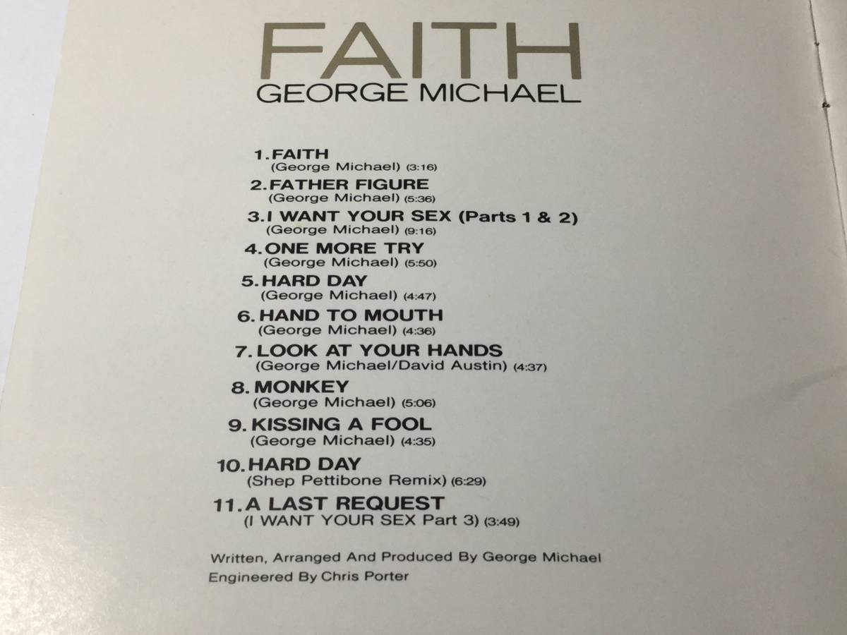 国内盤CD/ジョージ・マイケル(ワム!)/FAITH/フェイス 送料¥180_画像3