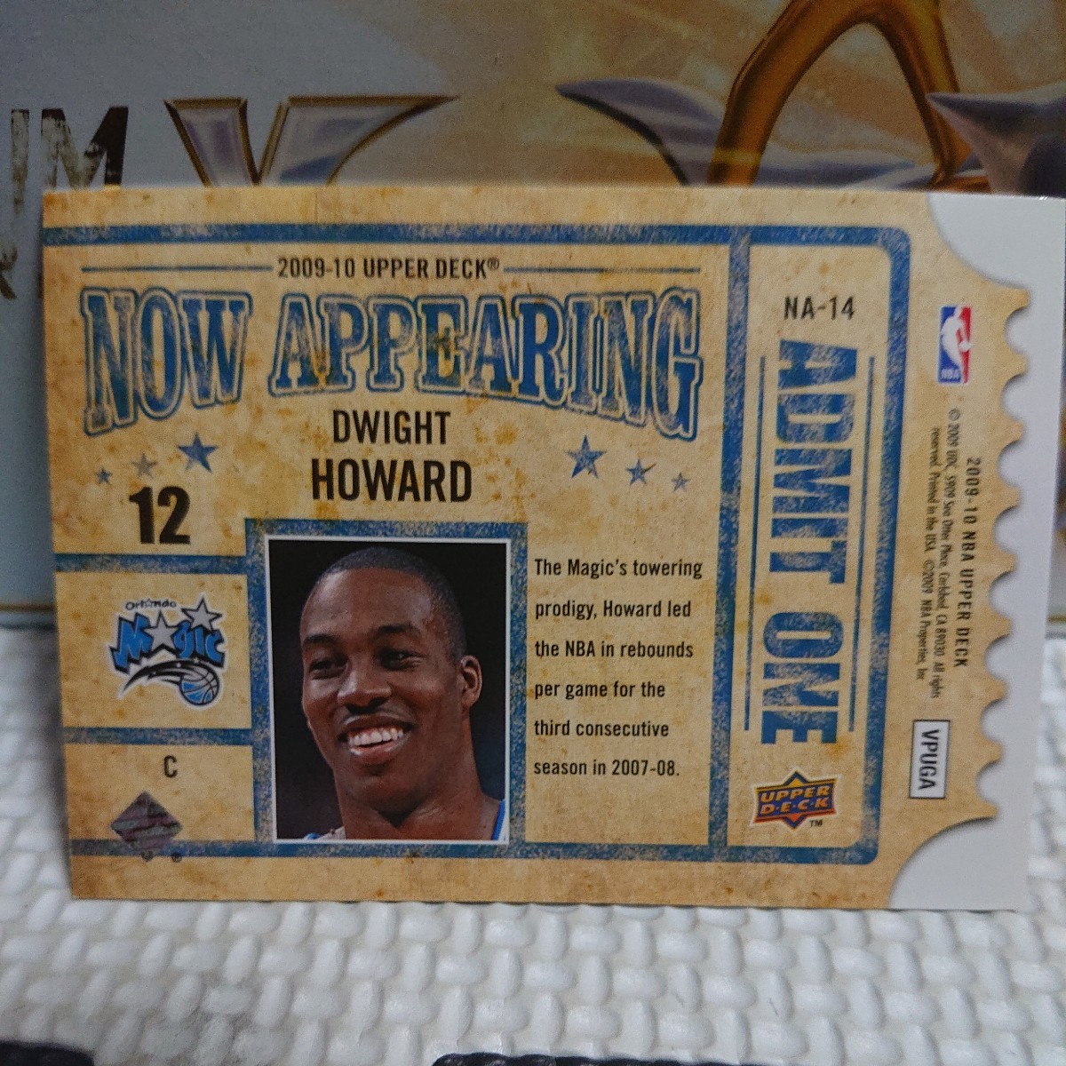 NBAカード DWIGHT HOWARD UPPER DECK RC APPEARING ドワイト・ハワード