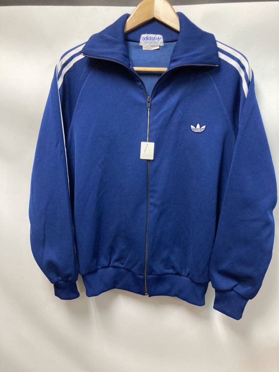 2022年製 新品】 80'sデッドストックadidas ジャケット青/白 5