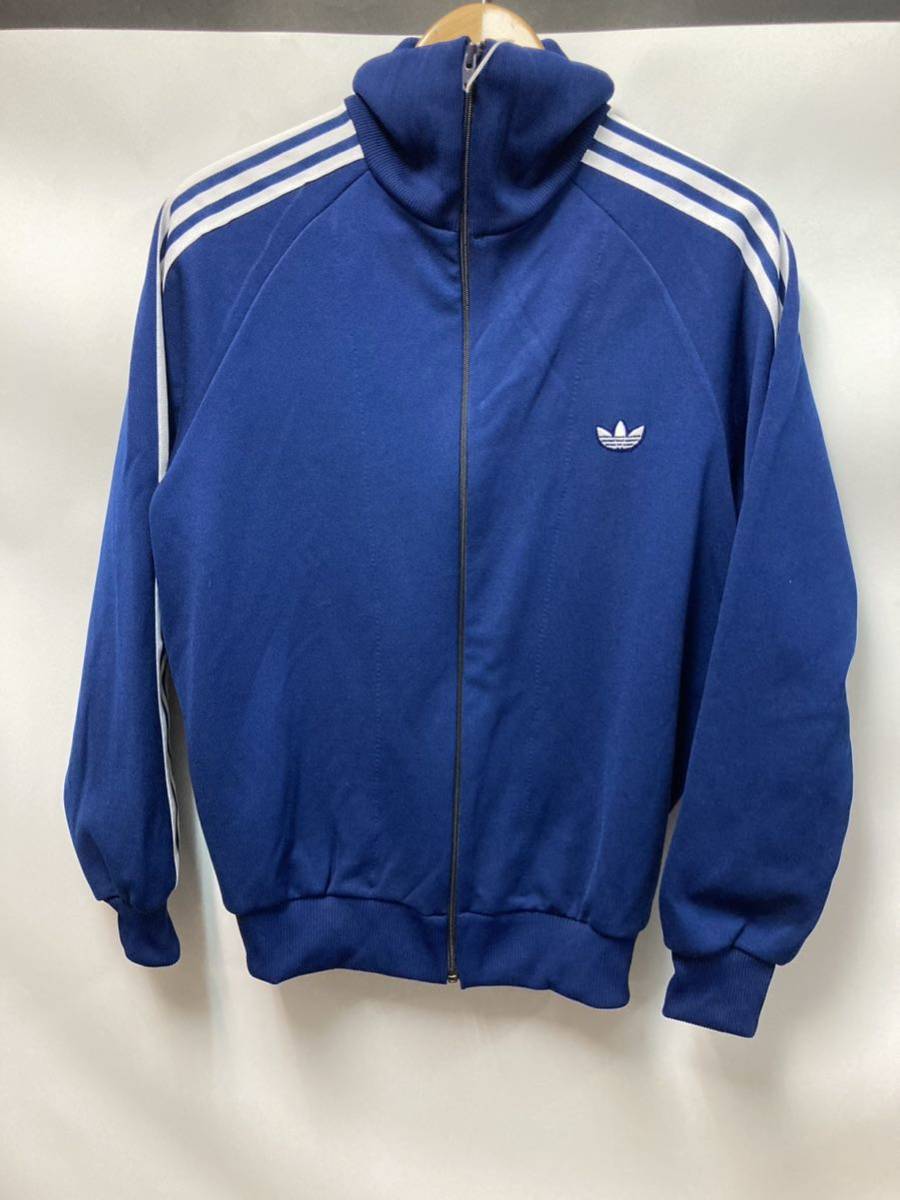 2022年製 新品】 80'sデッドストックadidas ジャケット青/白 5