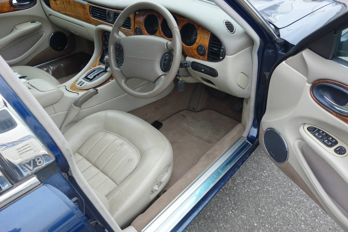 # снижение цены! быстрое решение 25 десять тысяч иен!2001 год Jaguar XJ темно-синий meta! популярный 3.2L! дилер обслуживание машина!!#