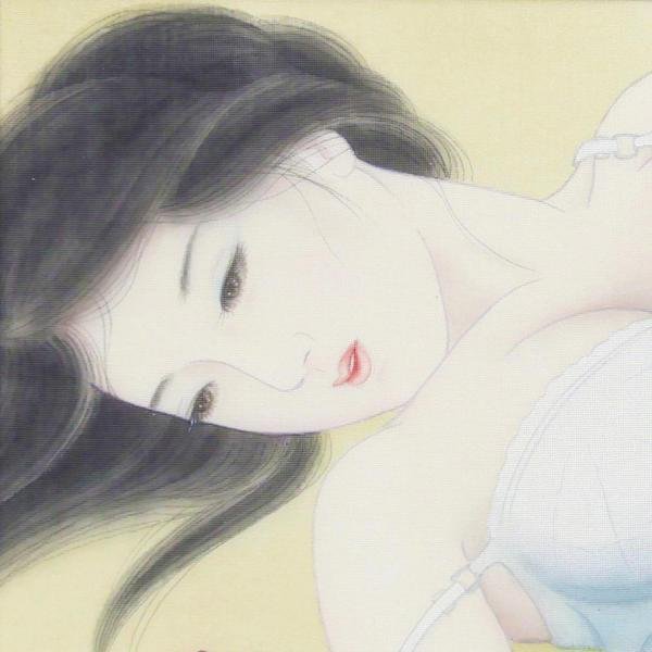 Yahoo!オークション - 【真作】【WISH】滝沢緑鳳 日本画 SM 絹本