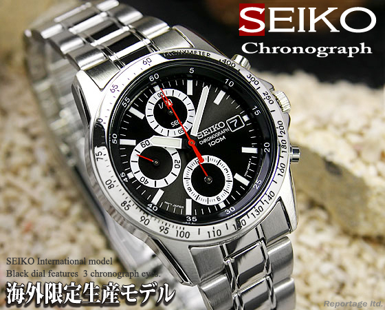 海外限定生産逆輸入モデル！【SEIKO】セイコー 1/20秒高速クロノグラフ BKRD 新品 未使用_画像6