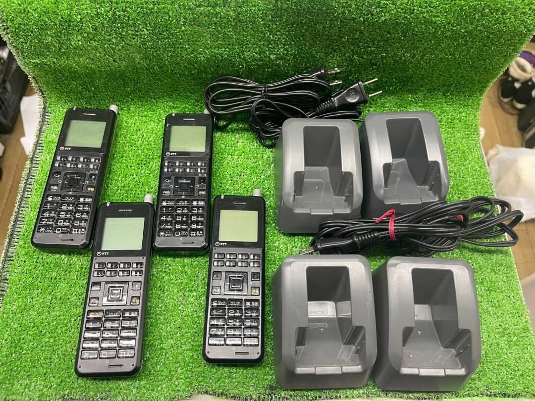 ○G8690 NTT コードレス電話機 ビジネスフォン A1-DCL-PS-（1）（K）4台セット○