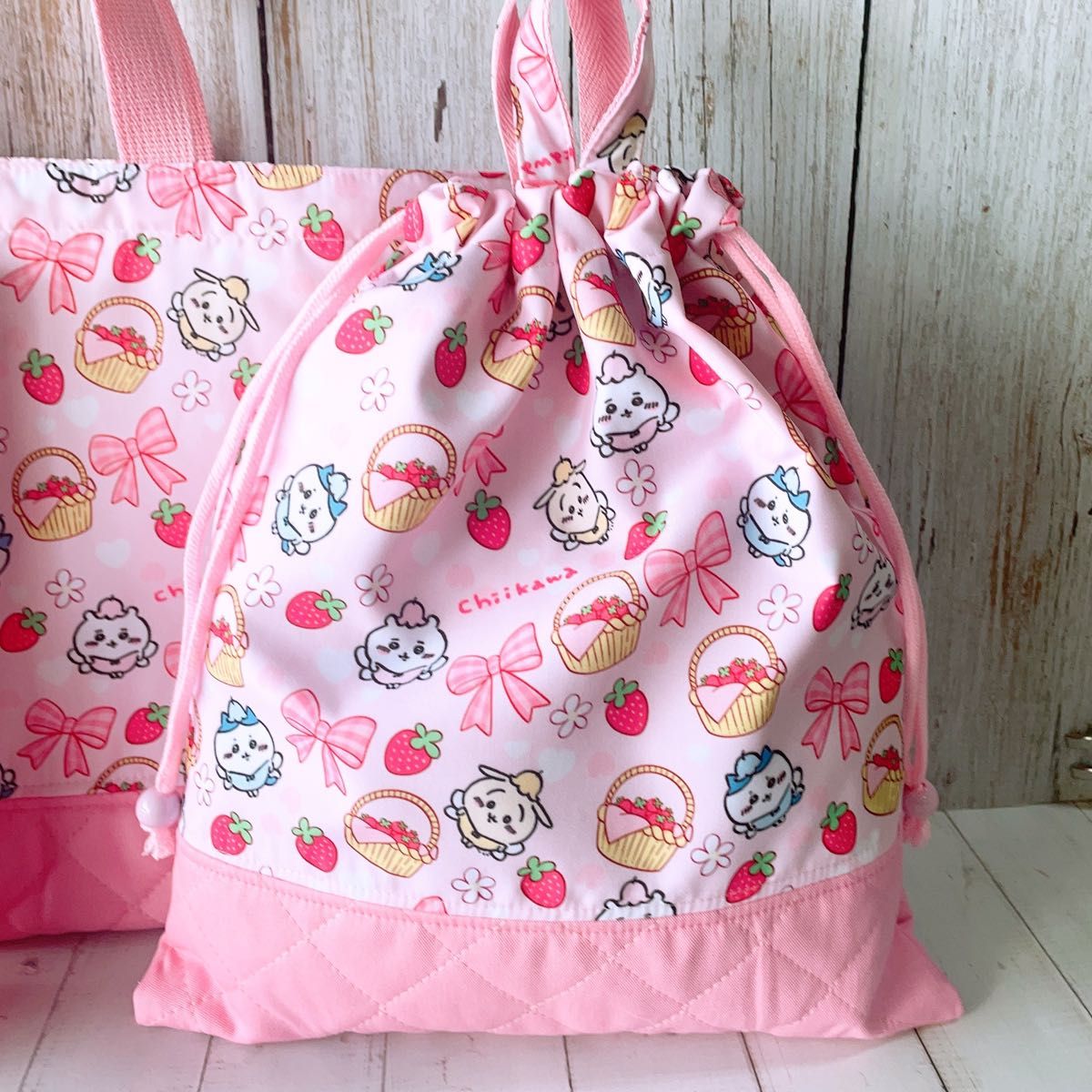 数量限定ハンドメイド レッスンバック+上履き入れ+体操着袋 数量限定ハンドメイド レッスンバック+上履き入れ+体操着袋