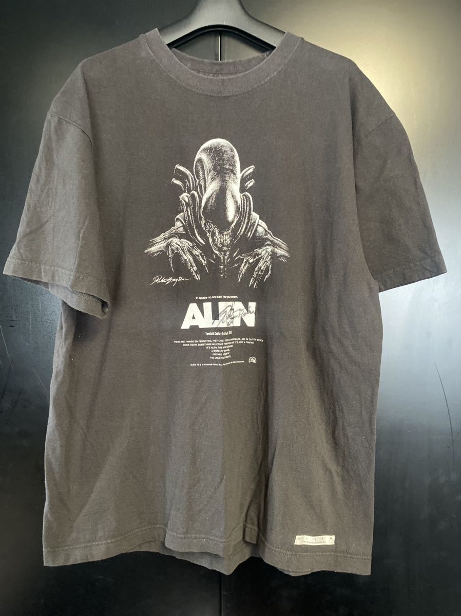 激レア ALIEN BIGCHAP Tシャツ ブラック XL 映画 エイリアンTシャツ　映画Tシャツ　コピーライト　Rockin’Jelly Bean ALIEN Tシャツ