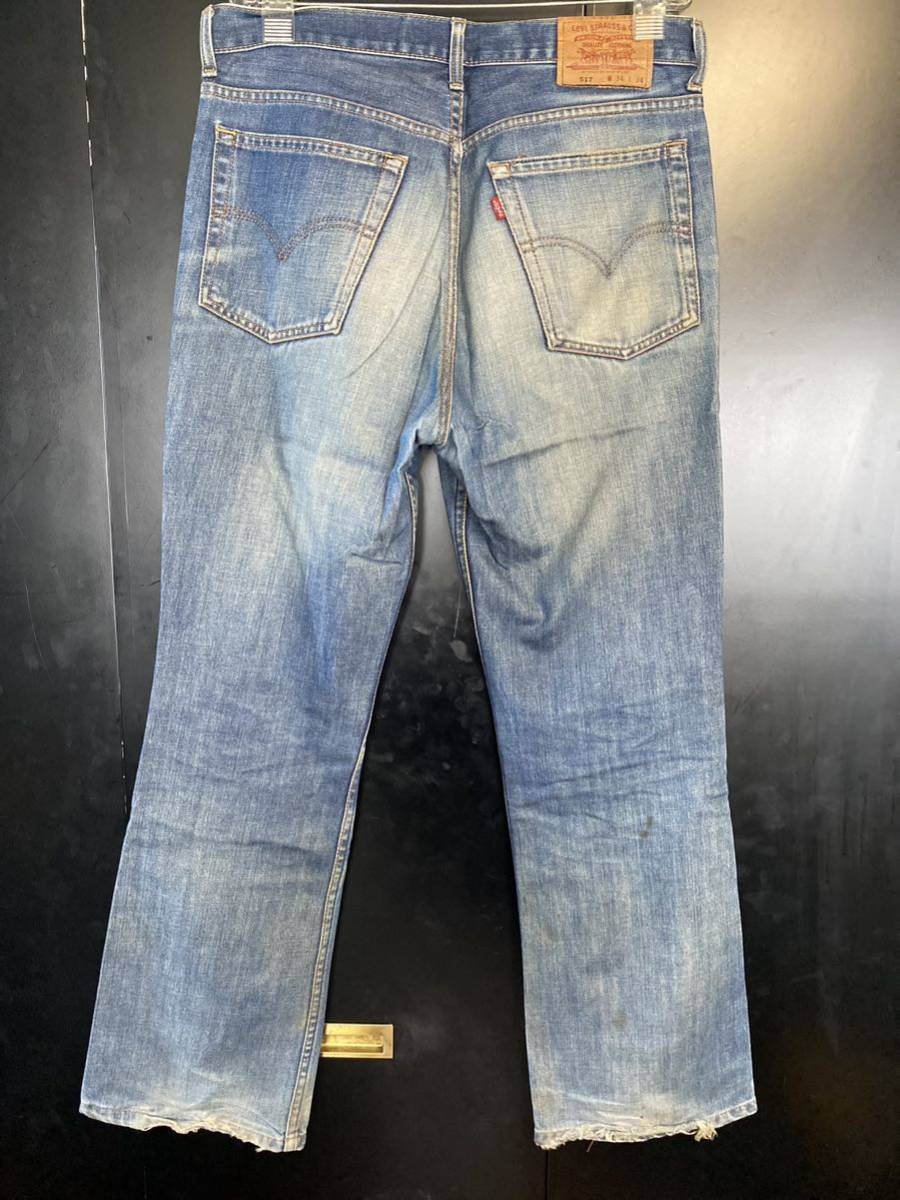 激レア 90'S Levi's 517ジーンズ ヴィンテージ 34x34 デニムパンツ リーバイス501XX リーバイスLVC _画像2