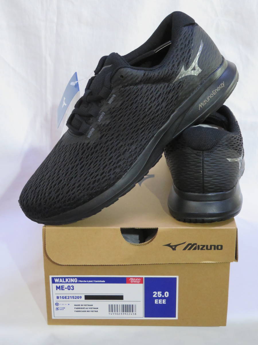 843 Mizuno ME-03 ( walking ) black 25.0