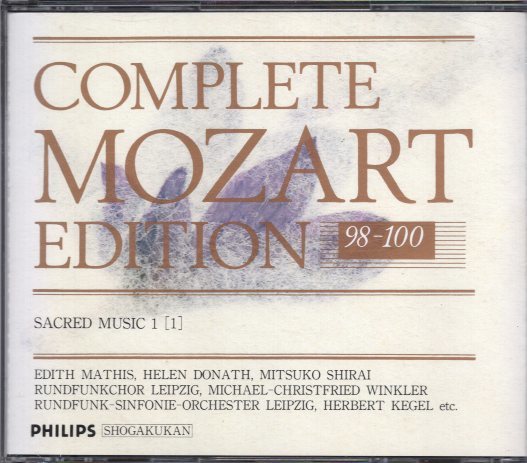 モーツァルト全集9 宗教音楽Ⅰ（１） ケーゲル（３CD) | JChere雅虎