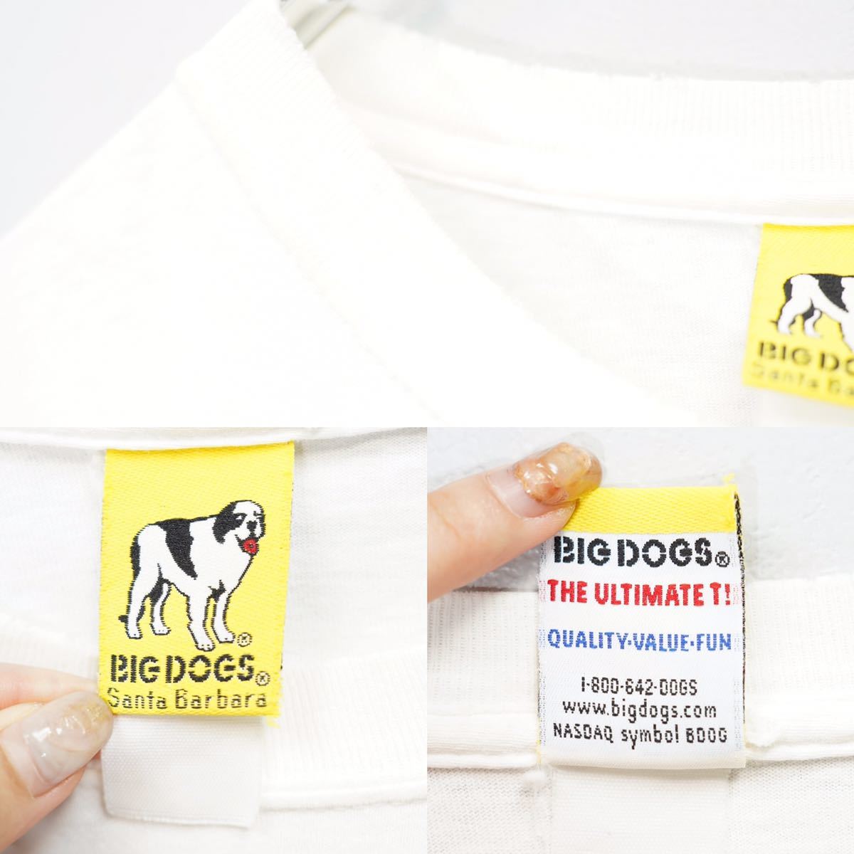 USA VINTAGE BIG DOGS DOG PRINT DESIGN T SHIRT MADE IN  USA/アメリカ古着わんこプリントデザインTシャツ