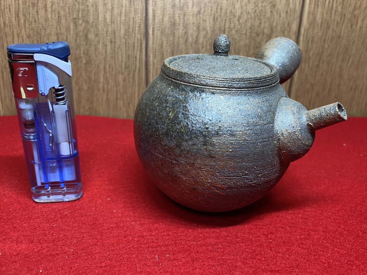 C28ー新品未使用【 常滑焼横手急須( 北條窯清水源二造) 】>玉露