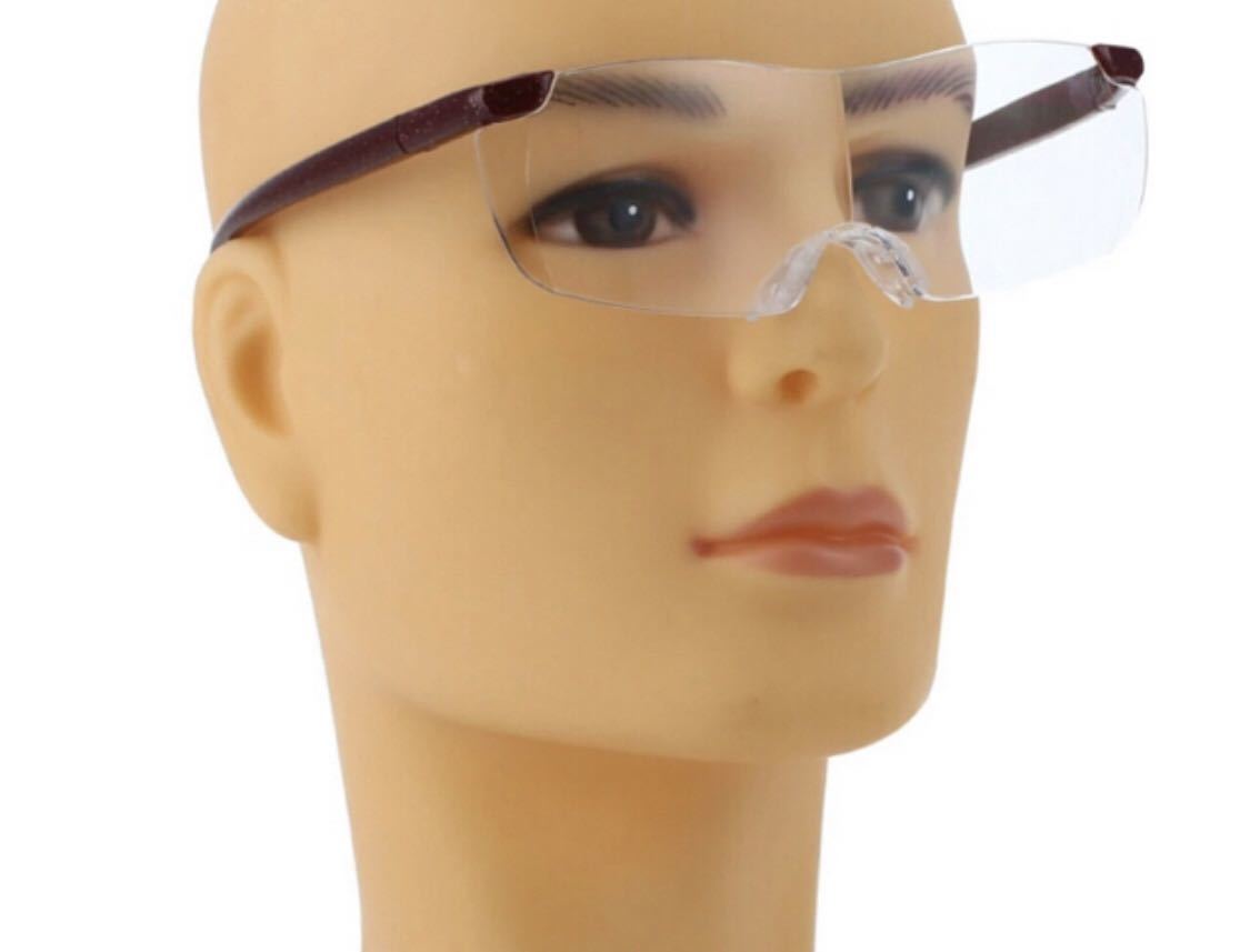 新品 男女兼用！人気の拡大鏡眼鏡 ブラック　ルーペ　レディース　メンズ　メガネの上からOK_画像5
